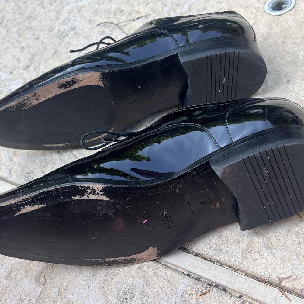 Hugo Boss Black Patent Leather Men's Shoes - Picture 2 of 6